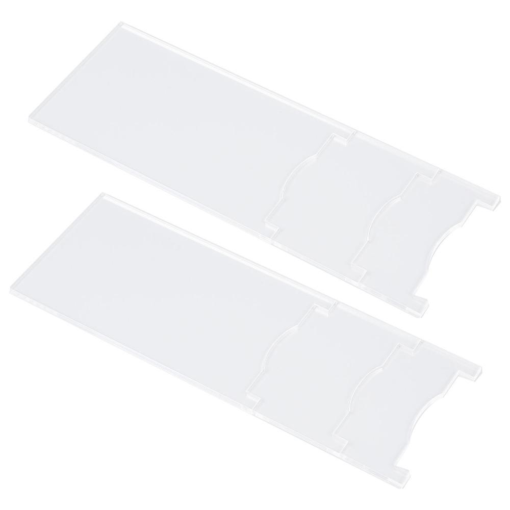 2 Set Clear Acrylic Furniture Wall Spacer Adjustable Length Sofa Wall Stopper Bedroom