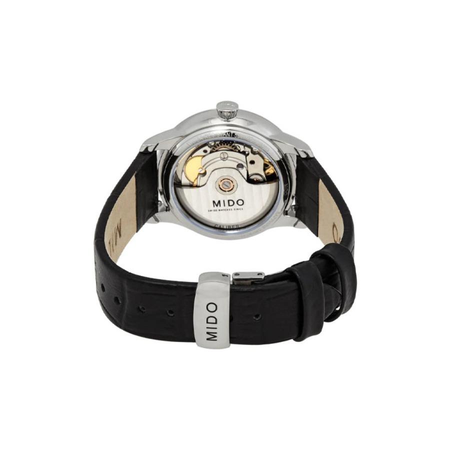 MIDO Belem Seri automatic mechanical movement real diamond women's watch Swiss watch 33mm white dial leather strap M039.207.16.106.00