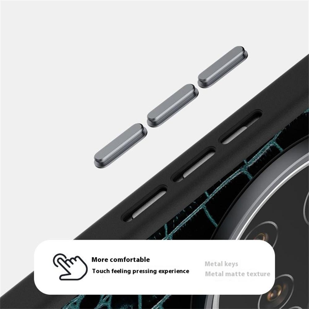 ABEEL For Xiaomi 15 Ultra Magnetic Case Crocodile Texture Micro-Embossing Back Cover