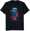 Underwater World Ocean Shirt for Men Sea Turtles Coral Graphic Tees Men Short Sleeve Shirt