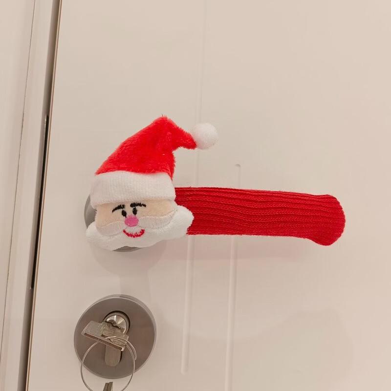 

В язані чохли на ручку дверей Санта-Клаус від Chunhe