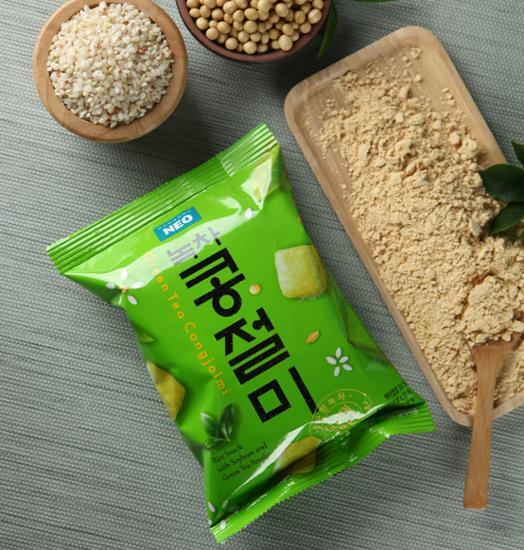 Neo Green Tea Bean Jeolmi 60g, Korean snacks