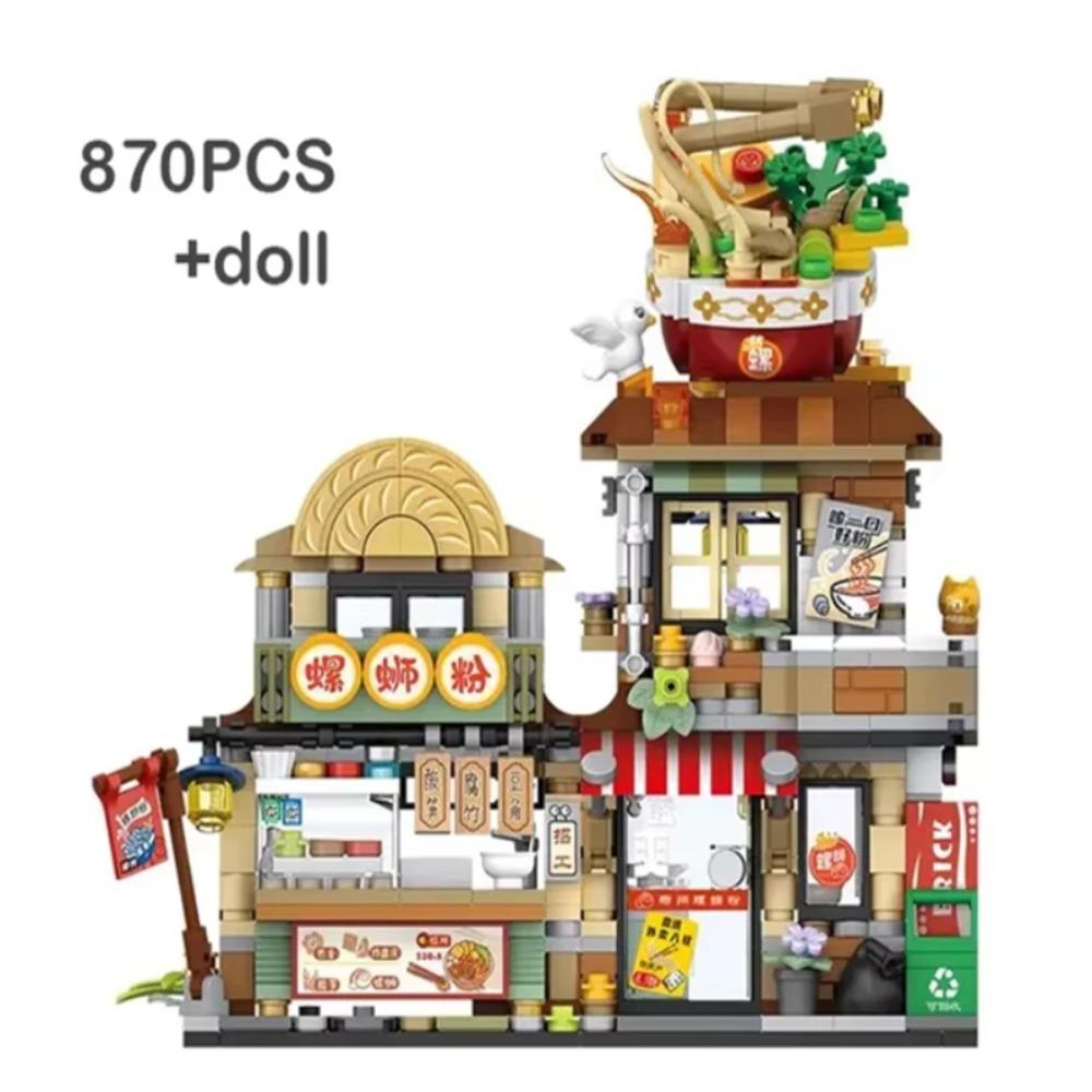 Creative cute flowers for children construction decoration Homemade model DIY building blocks toy assembly toy Christmas gift