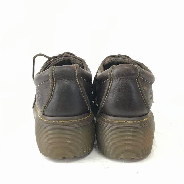 Dr.Martens Bouncing Sole Leder 6-Loch Low Cut Stiefel UK7 25.5 Dunkelbraun(GEBRAUCHT)