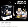 1588 Teile Astronauten-Bausteine Astronauten-Schreibtisch-Organizer Stifthalter Block-Sammlung