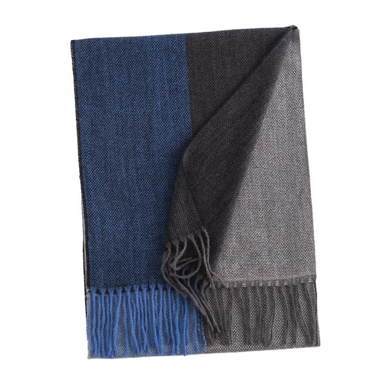 Men's Faux Cashmere Scarf Winter Fashion  Commuting Neck Guard  High End Feel Warm and Extended Shawl