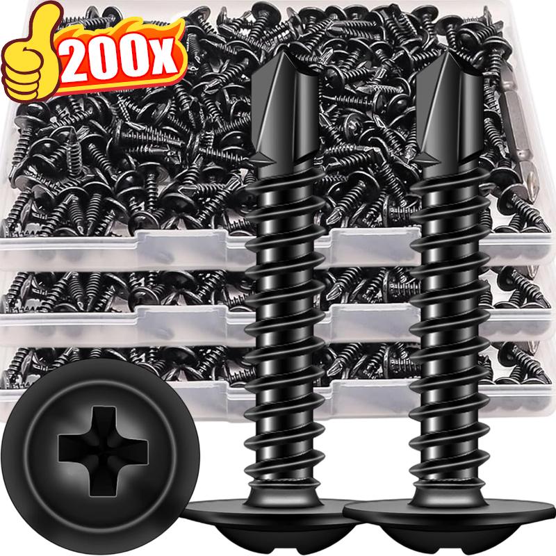 Stainless Steel Self-Tapping Screws Phillips Truss Head Countersunk Self-Drilling Screws Metal High Strength Screw Fastener