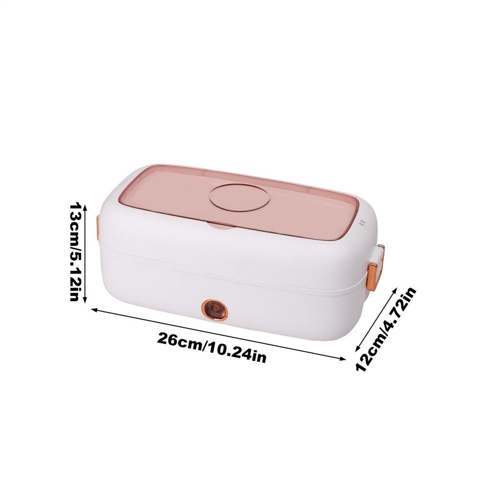 Self Heating Lunch Box Rechargeable Stainless Steel Leak Proof 800ml Food Warmer Lunch Box for Men Women Kids Home Kitchen