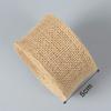 Jute Burlap Fållad Band DIY-väska Material Hampa Rep Flätad Linne Rulle Bröllopsfest Hantverk Dekorativ Gåva Sybehör
