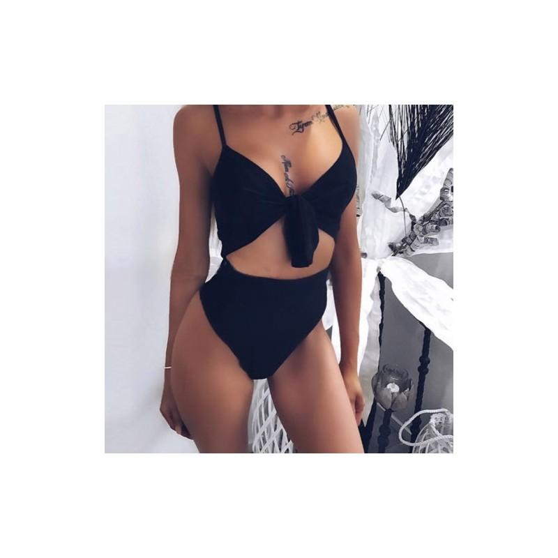 Elegant Women One Piece Bandage Bikini Push Up Monokini Swimsuit Bathing Suit Swimwear For Stylish Beach Days