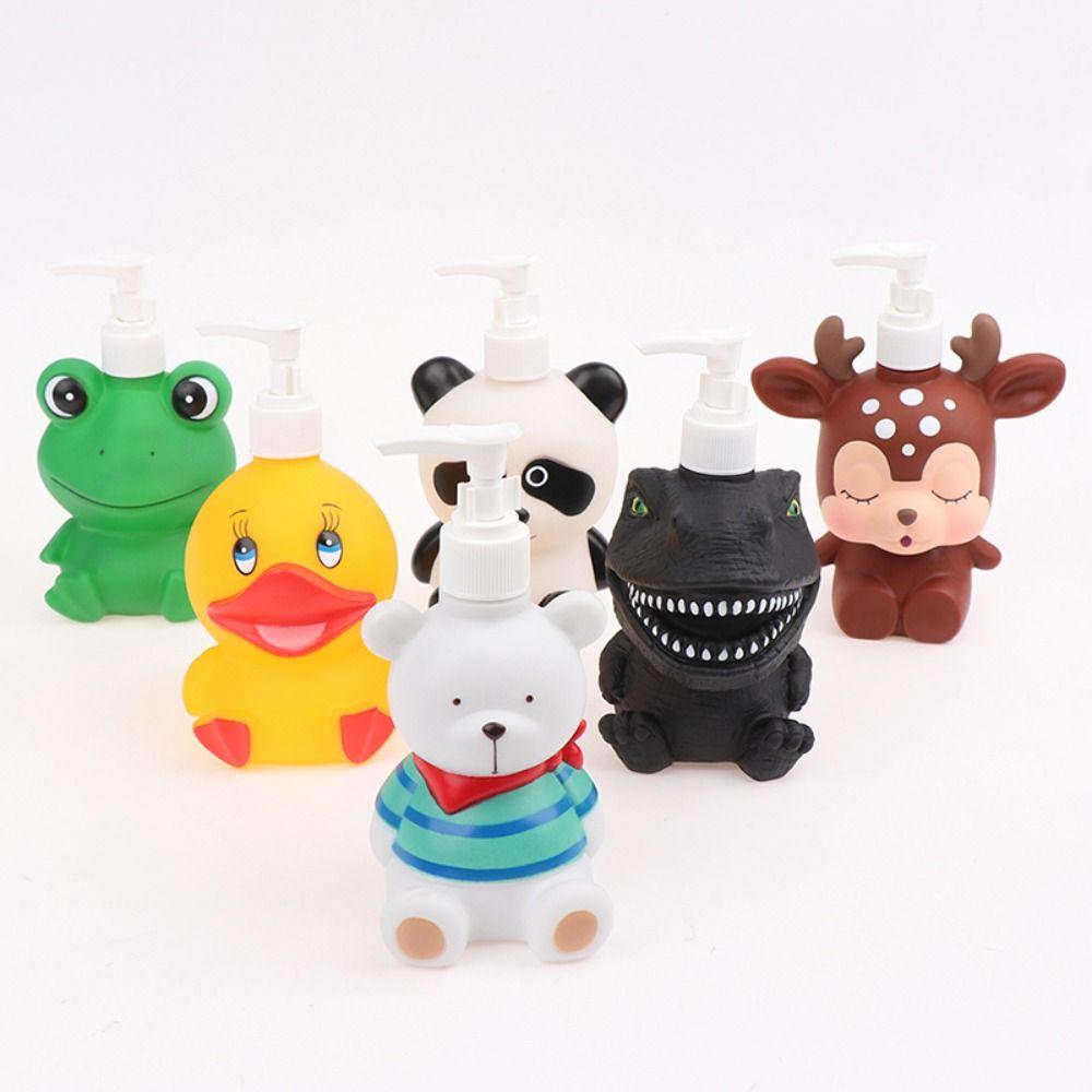 300ML Soap Dispenser Cute Lotion Containers Portable Cartoon Empty Pump Bottle  Kids