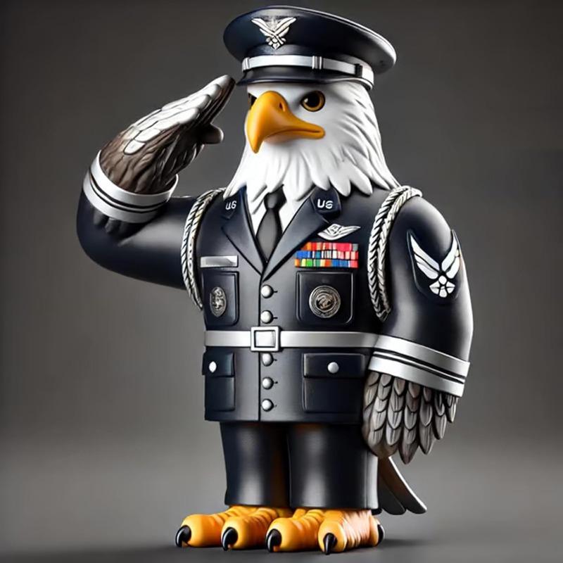 Eagle Tribute Sculpture,Veteran Thank You Table Top Statue for Memorial Day & Veterans Day Patriotic Home Office Decor (Army)