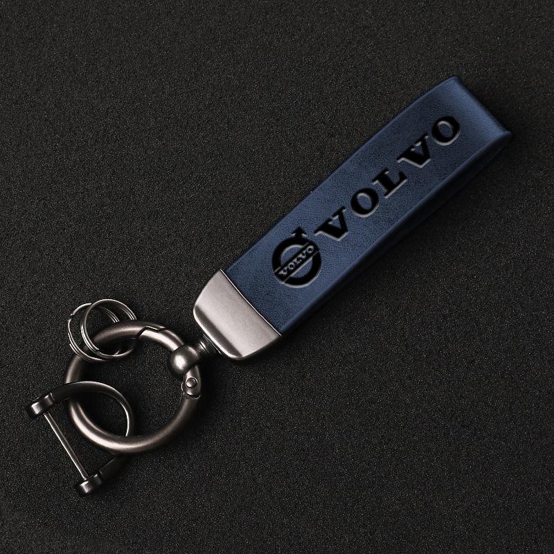Retro Car Keychain Leather Key Chains Auto Accessories For Volvo XC90 V90 V60 XC60 V40 S80 S60 S90 C40 XC40 V70 XC70 C30 Rdesign