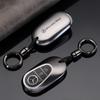 PU Car Key Case Cover Shell Fob For Mercedes Benz A B C E Class GLS GLA GLK GLC CLS CLA AMG W204 W205 W212 W463 W176 Keychain PD1