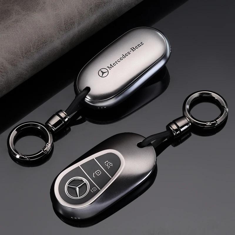 PU Car Key Case Cover Shell Fob For Mercedes Benz A B C E Class GLS GLA GLK GLC CLS CLA AMG W204 W205 W212 W463 W176 Keychain PD1