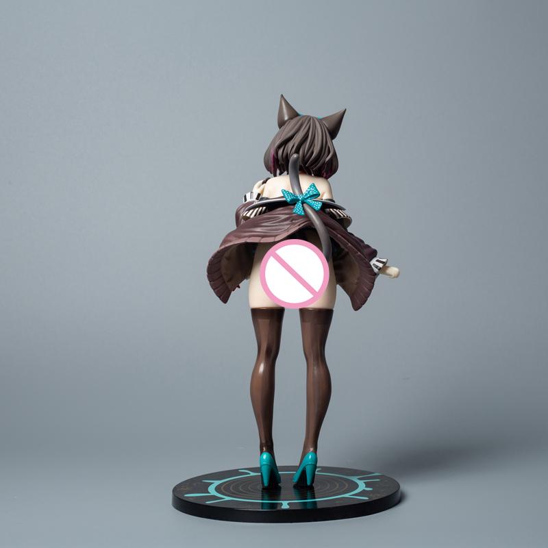 24cm Native Rocket Boy Mauve Anime Girl Figure Mauve Cat Girl Action Figure Japanese Anime Girl Collectible Model Doll Toys Gift