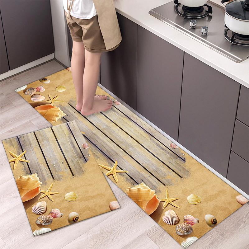 Moderner Ländlicher Stil Fußmatte Küchenteppich Badezimmereingang Badezimmer Schmutzabweisende Matte Fußmatte