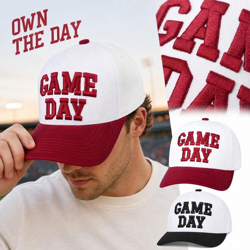 3D Embroidered Letter Baseball Adjustable for Men and Women