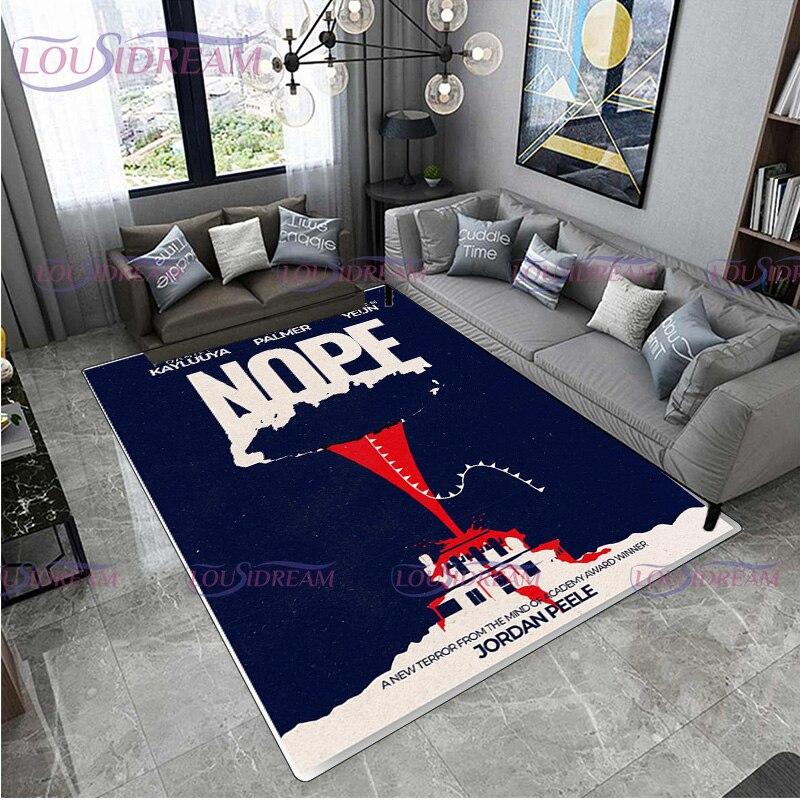 Film de groază Nu Covoare de zonă imprimate cu cai Sufragerie Covor mare Dormitor Casa Pardoseală anti-alunecare Covoraș din poliester