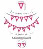 Inkdotpot Birthday Party Decorations Happy Birthday Party Garland Baby Girls Polka Dot Pennant Banner