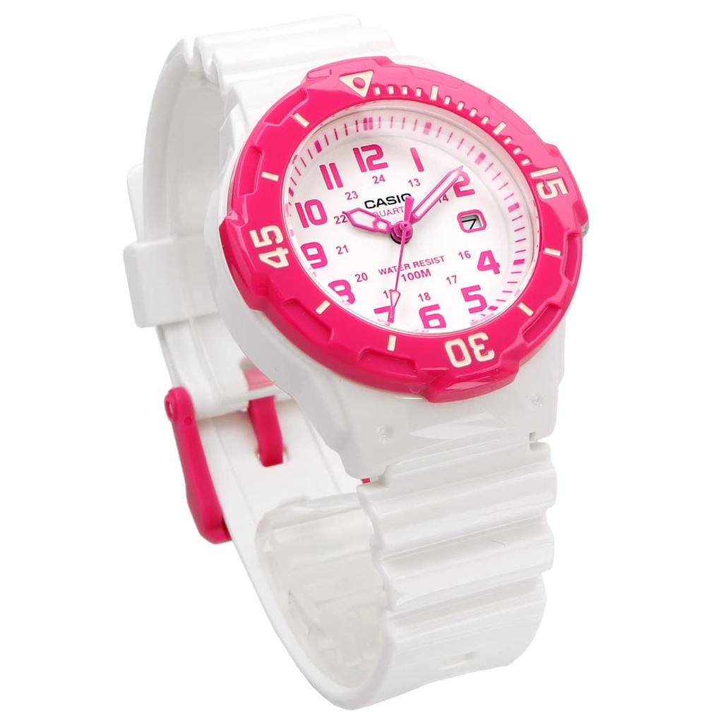 Casio Analog Watch Cheap Casio Gloss Overseas Model LRW-200H-4BV Women's/Kids' White/Pink [Used]