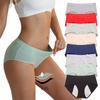 Ladies Spring and Autumn Pure Cotton Leakproof Antibacterial Crotch Breathable Physiological Waist Triangle Briefs