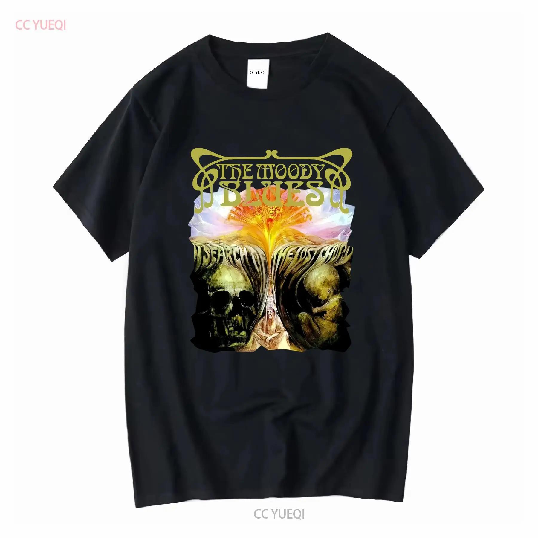 The Moody Blues T Shirt Search of Lost Chord Funny Black Cotton Men Vintage Washed Streetwear Unisex Breathable Slightly Casual S разноцветный