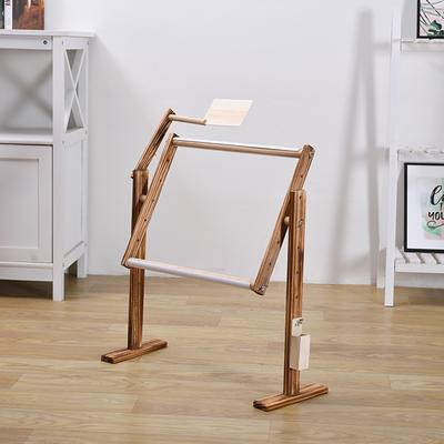 Stickrahmen für den Schreibtisch, Bodenständer aus Massivholz, Kreuzstichrahmen für Heimwerkerarbeiten, verstellbares Kreuzstichgestell aus Massivholz, Nähen