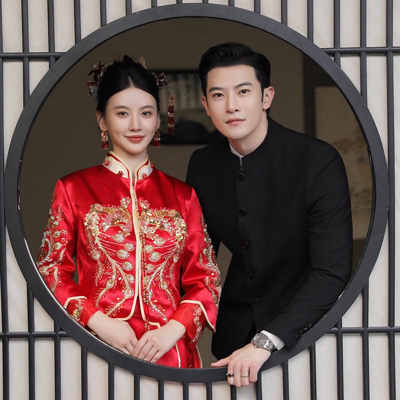 Hengyuanxiang Men's Chinese Style Wedding Suit