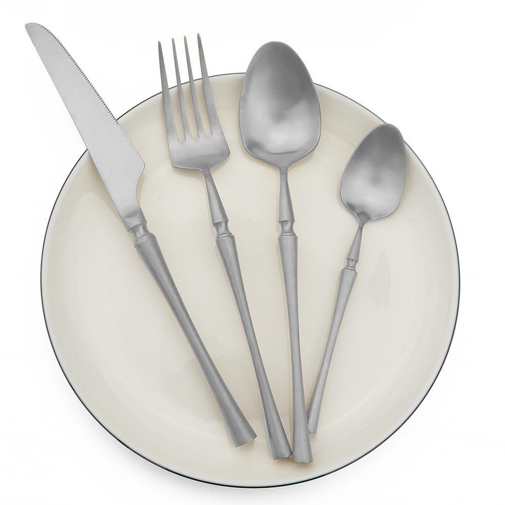 Purple Cutlery Stainless St Steel Matte Polishing Black Dinnerware Set Tableware Dinner Knife Fork Soup Kitchen Accessories