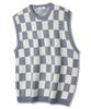 Polygram Board Check Knit Vest - 4 Colors