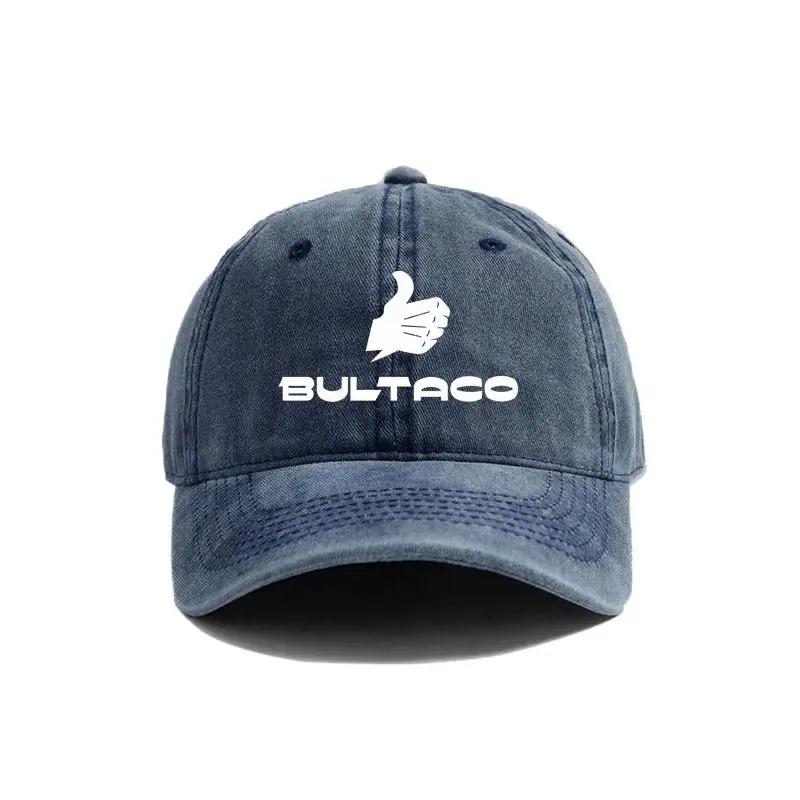Bultaco Cemoto Motorcycles Baseball Caps Distressed Hats Cap Men Women Retro Outdoor Summer Adjustable Bultaco Hats
