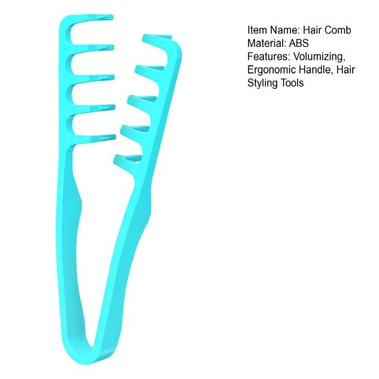 Volumgivende teksturkam bredtannet hårstylingkam røft løft volumverktøy kvinner menn pannelugg skillepleie tilbehør
