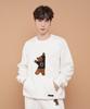 D So H Teddy Bear Embroidered Sweatshirt [White]