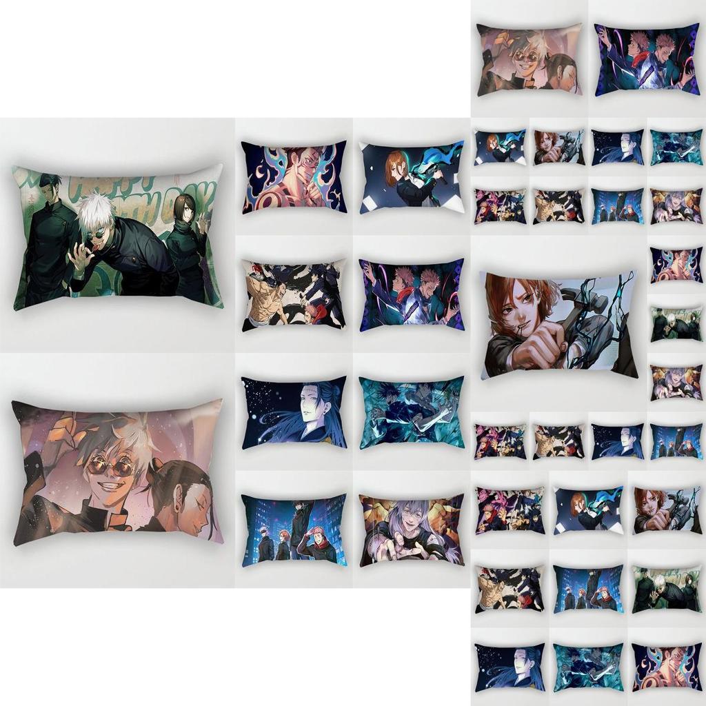 Vibrant Jujutsu Kaisen Anime Cushion Cover For Stylish Home Decor And Sofa Comfort