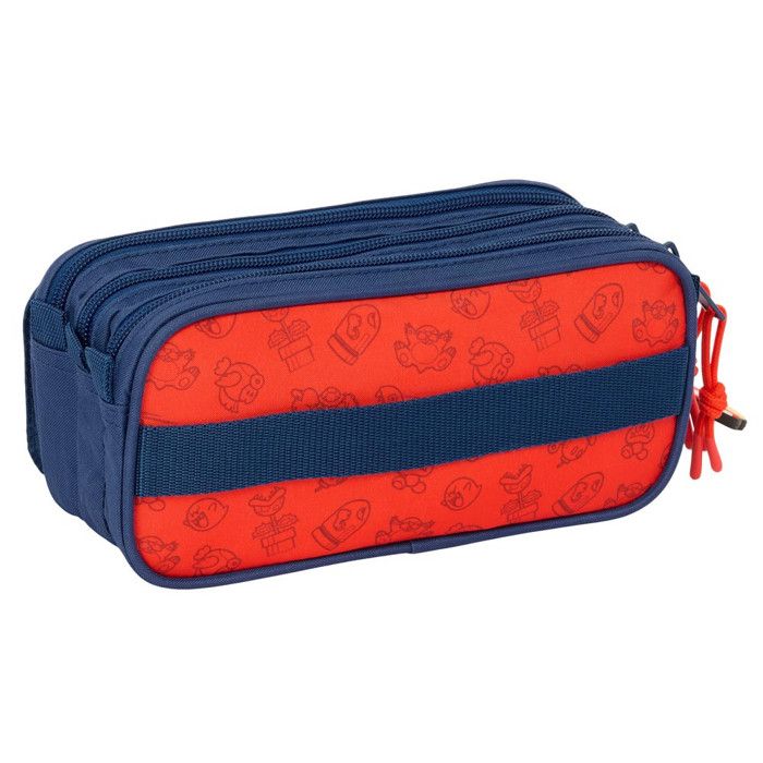 Trousse Triple - SAFTA - Super Mario Trick - Confortable - Synthétique - Enfants