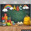 2D Preschool Alphabet Backdrop First Day School Shoot Banner