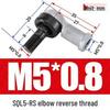 Bent Rod End Joint Bearing with Ball Joint SQ/SQZ5 - Sizes 6 to 22-RS