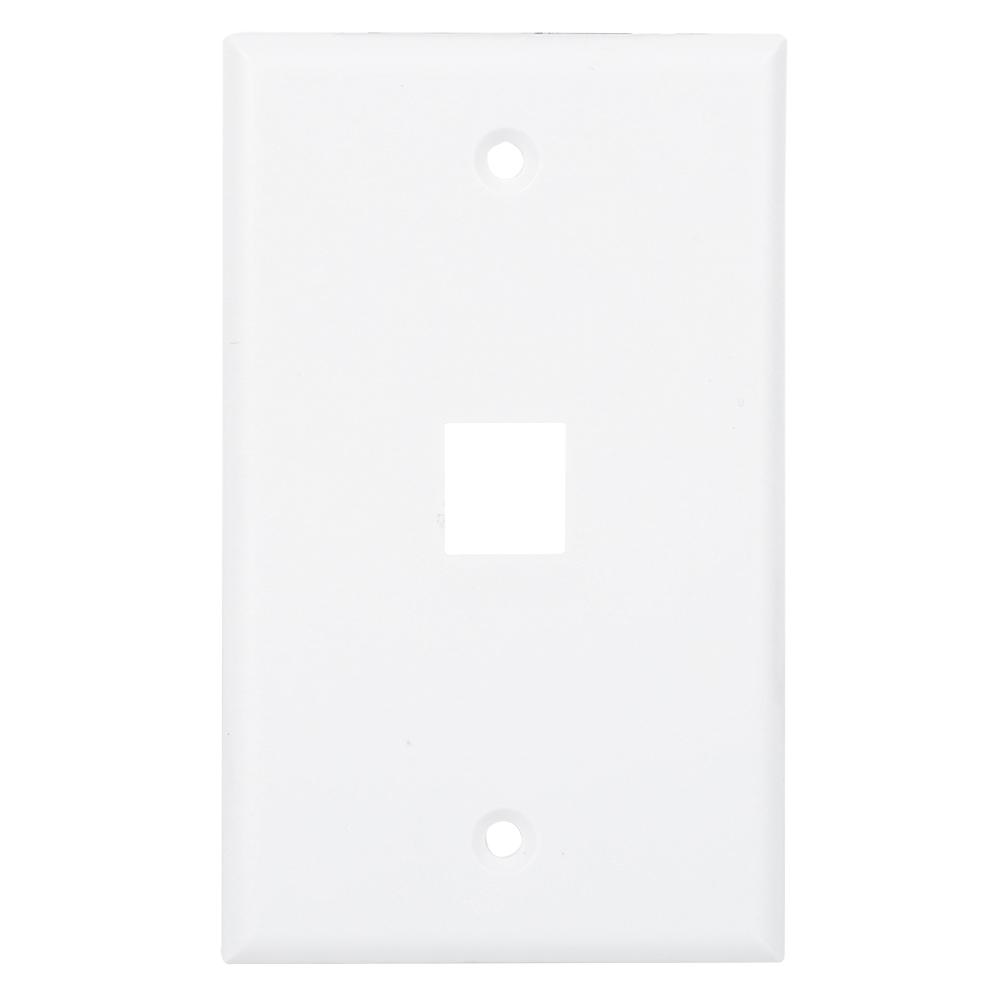 5Pcs Network Socket Panel 120 American Type Single Pot Wall Flat Face Plate RJ45 Faceplate