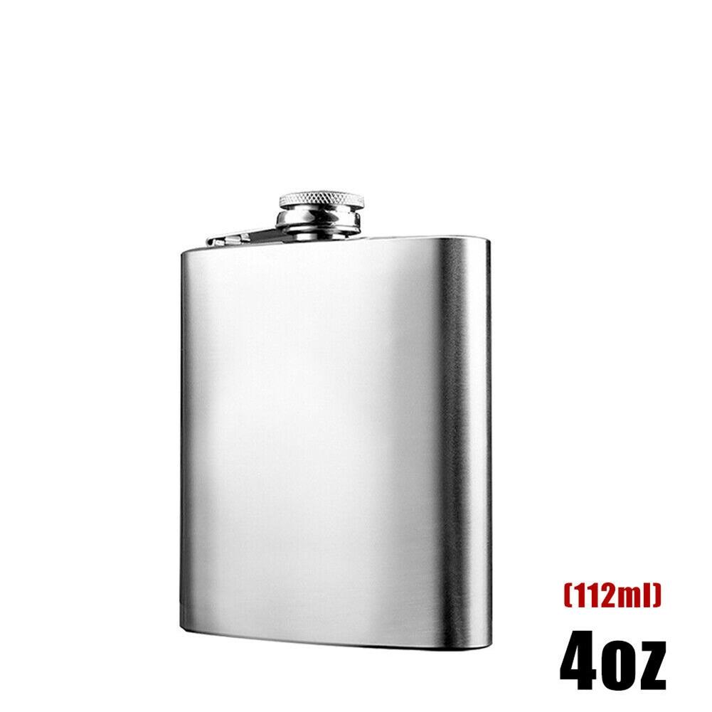 Unbreakable Stainless Steel Flask Pocket Wine Bottle with Leak Proof Cap