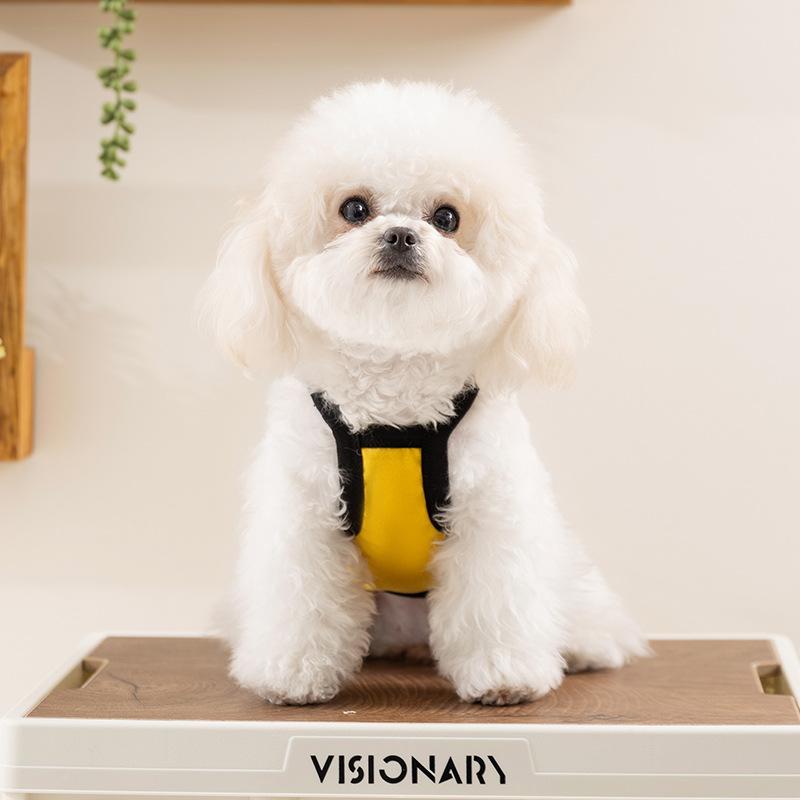 

25 years of spring and summer new dog clothes cute wind three-dimensional ears puppy suspender teddy bear small dog clothes XS (recommended weight 1-1.5kg)