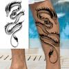 1 Sheet Dragon Temporary Tattoos For Men Women Water Transfer Tattoo Sticker Self Adhesive High Quality Fake Tatoo Arm Forearm