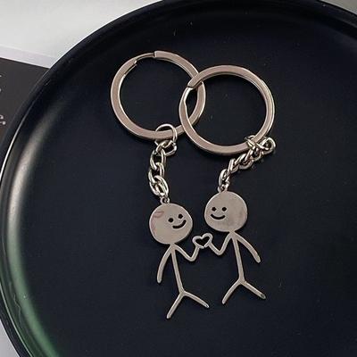 Character Pen Refill Couple Keychain