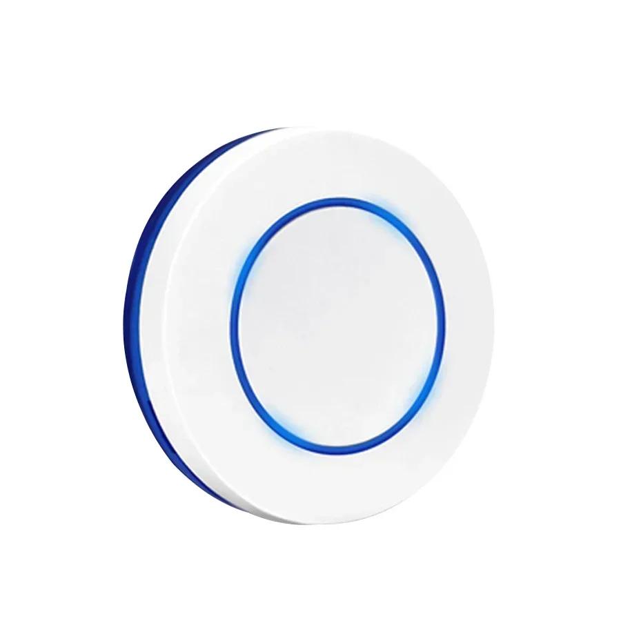 

RF 433MHz беспроводной выключатель света мини круглая кнопка пульт дистанционного управления настенный выключатель E27 гнездо держатель лампы для светодиодной лампы