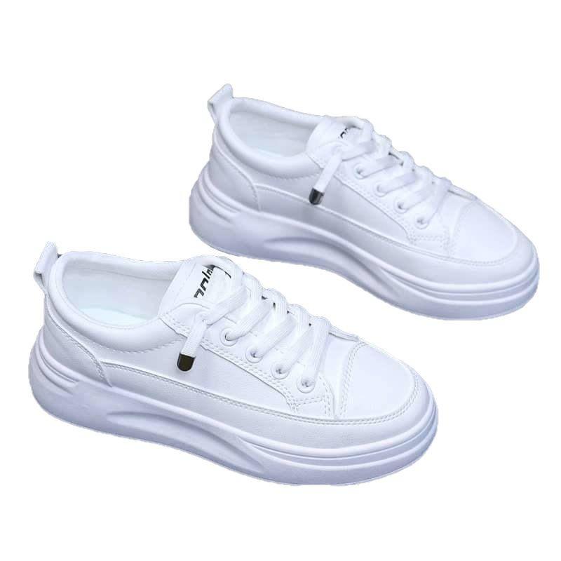 Women's white shoes spring and summer new leather shoes breathable sports and leisure shoes Korean version outdoor fashion travel shoes women