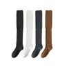 Knee-high Socks for Women In Summer, Thin Solid Color Patchwork Long Pile Socks, Anti-slip Solid Color, Trendy and Versatile Pressure Socks