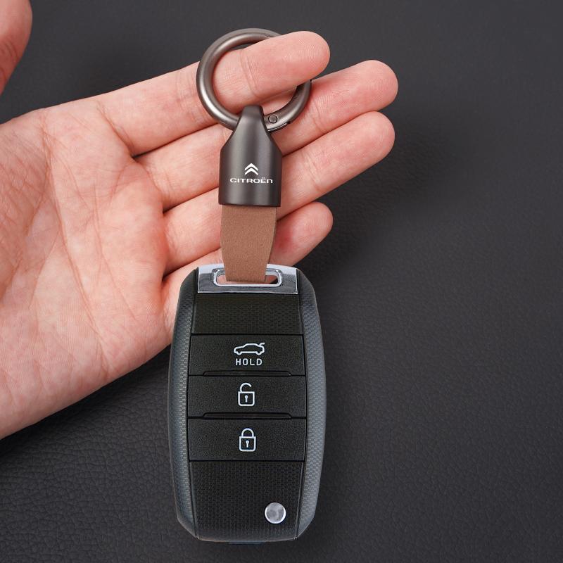 Stylové klíčenky na klíče ze slitiny zinku pro Citroen C3 C5 AIRCROSS C5X C4 Cactus e-C4 X e-C3 Berlingo C-Elysee C1 C-Crosser C6