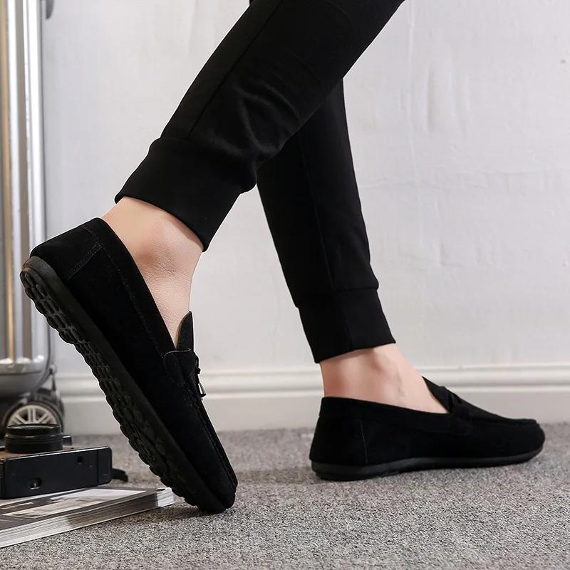 Men Loafers Shoes Casual Slip On Light Youth Men Shoes Breathable Flat Footwear