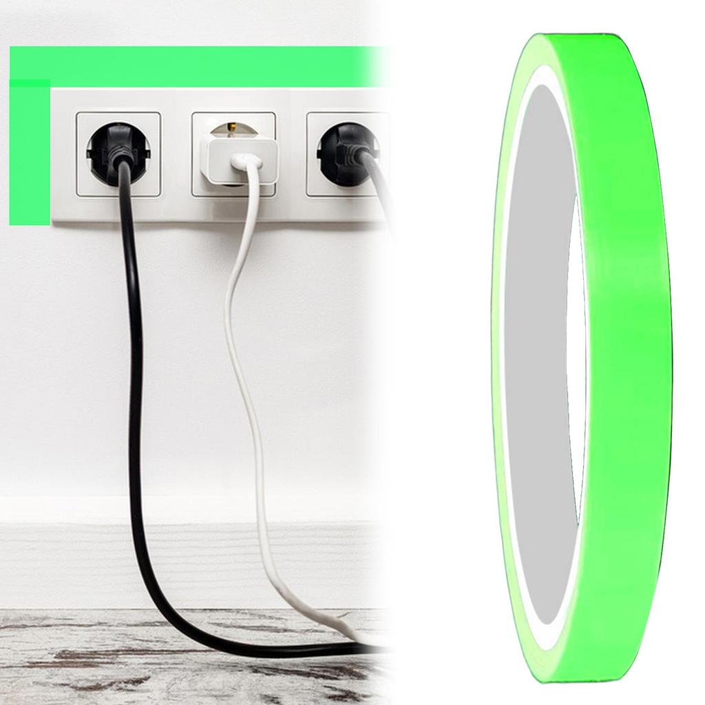 Glow In the Dark Tape Exit Sign Stickers Fluorescent Duct Tape Glow In the Dark Sign for Floor Wall Steps Classroom Stage