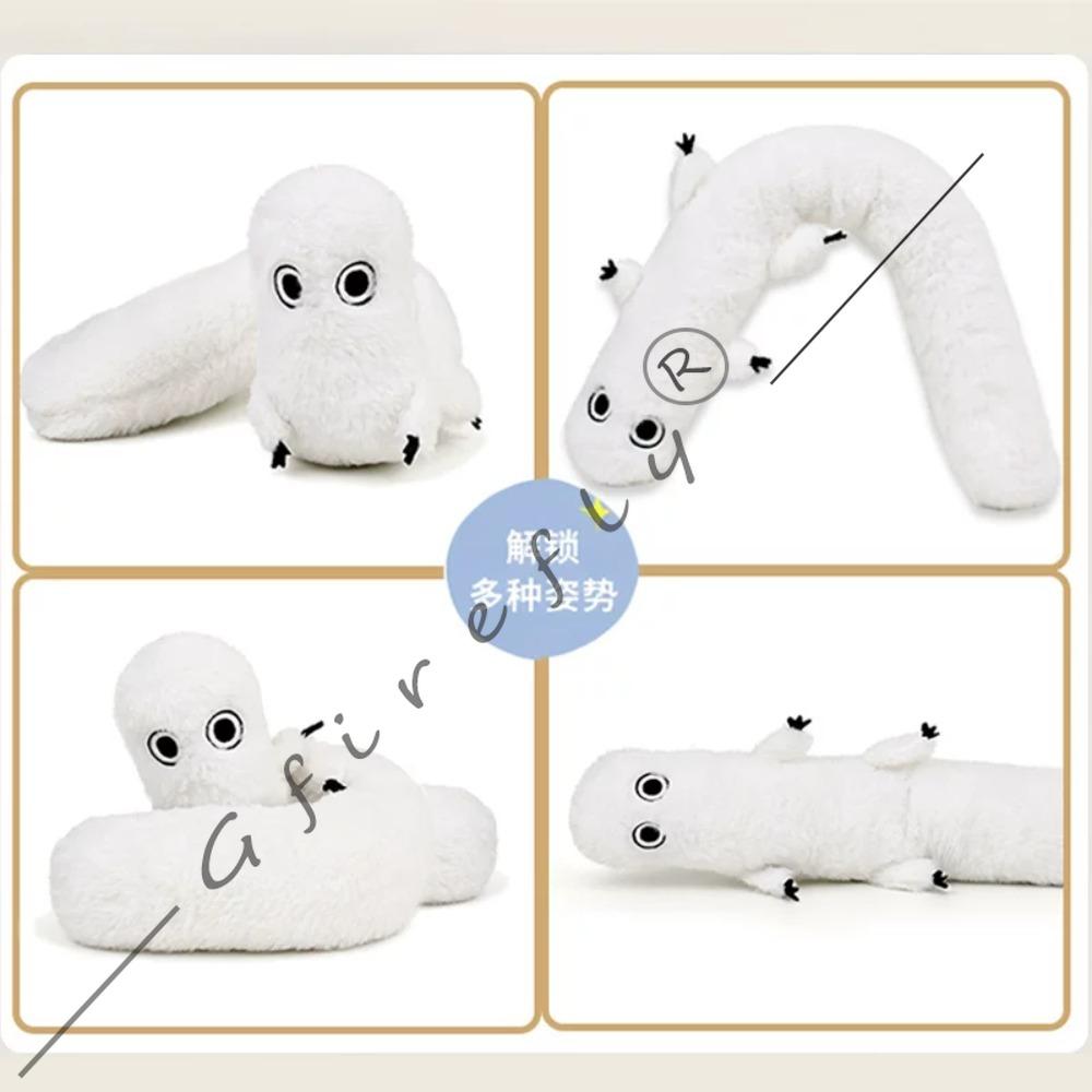 Witch Hat Atelier Brushbuddy Same Style Cute Fluffy Plush Toy Black White Poseable Stuffed Doll Anime Gift Cosplay Comic Con